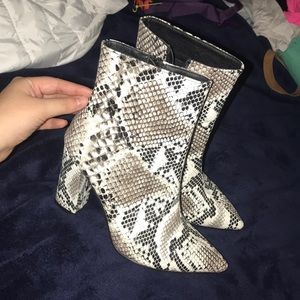 Snakeskin boots